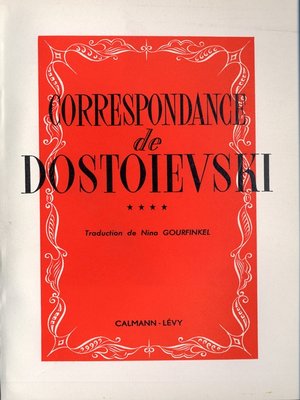 cover image of Correspondance de Dostoïevski, t.IV